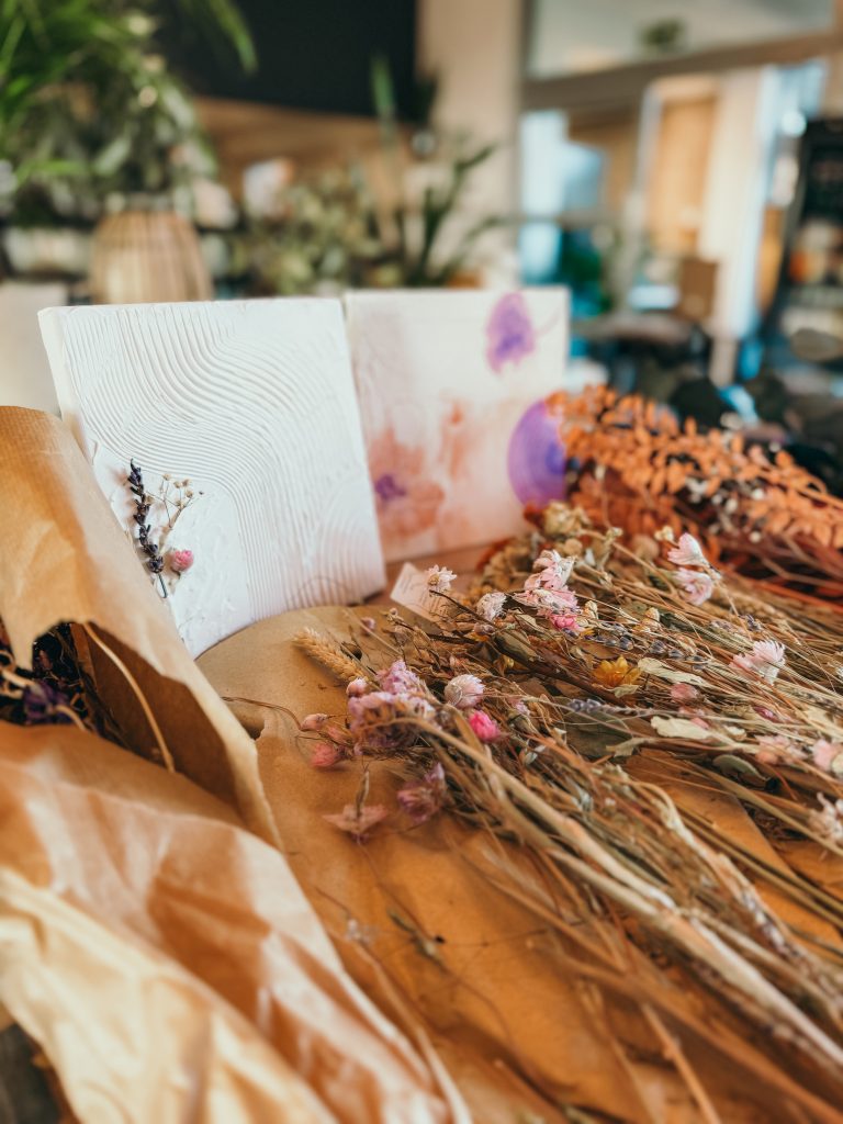 Blumen, Leinwände, pinsel